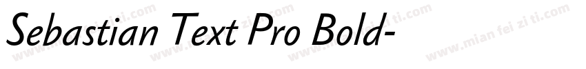 Sebastian Text Pro Bold字体转换